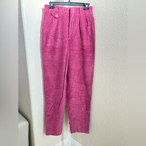 NWOT - Vintage Eddie Bauer Corduroy Trousers in Magenta - Size 10 L31